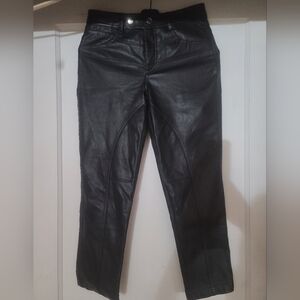 We The Free Black Rebel Vegan Leather Jeans